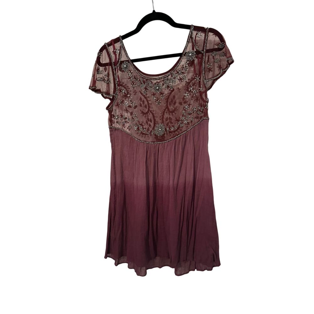 Free People Women's Embellished Palms Tunic - Size M - Picture 2 of 9